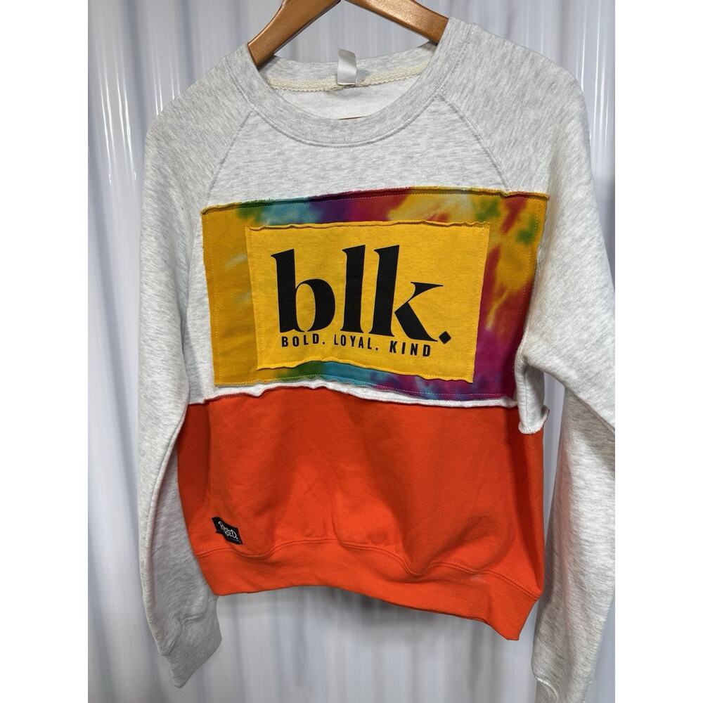 Refried Apparel Embroidered Bold Loyal Kind Super Soft Sweatshirt Womens Small